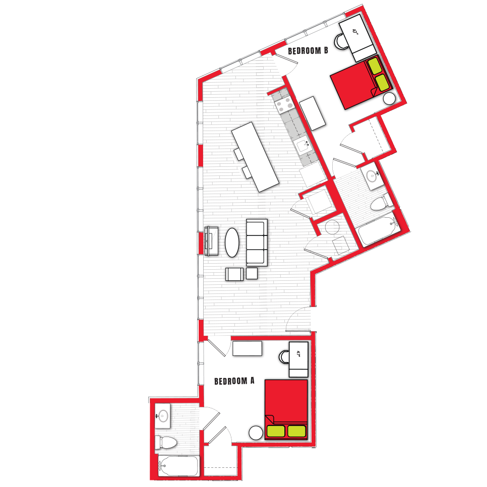 Stanhope Floorplans NC State Student Apartments
