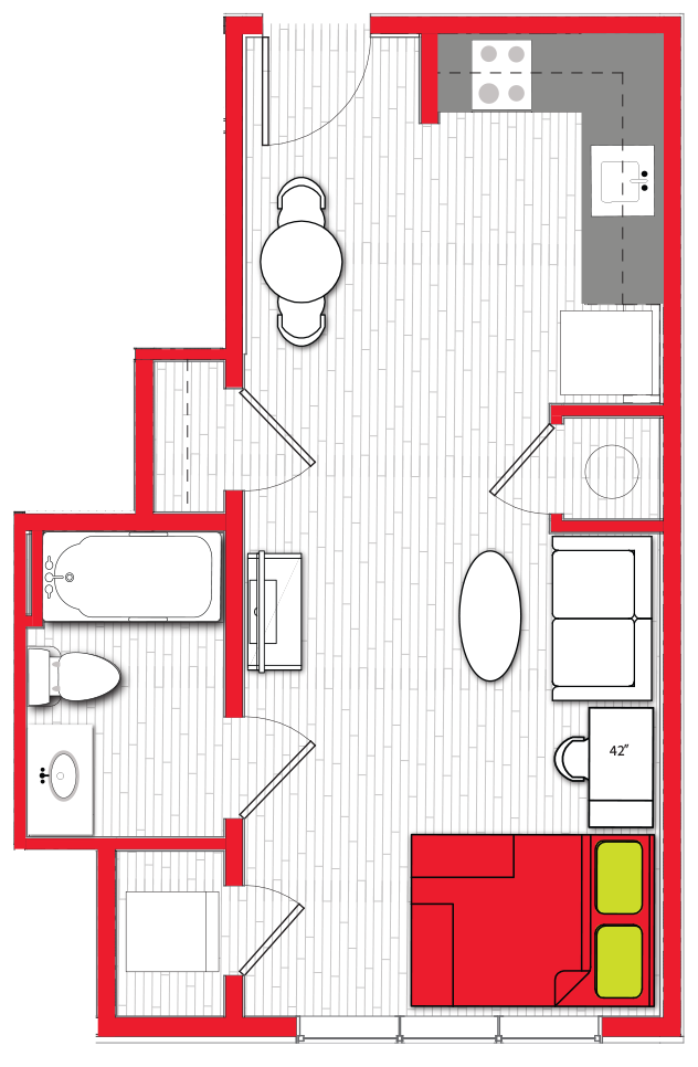 Stanhope Floorplans NC State Student Apartments