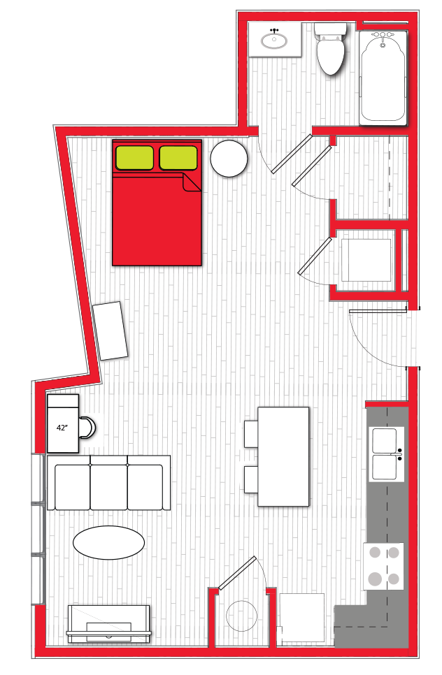 Stanhope Floorplans NC State Student Apartments